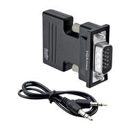 Générique Adaptateur Vidéo De Bureau - Connexion Sécurisée À Vis, Convertisseur VGA pour Moniteur, Lien De Cordon Mâle Femelle | Prise De Sortie Stable, Coupleur D'amplificateur De Projecteur HDT