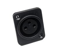 Générique Adaptateur XLR 3 Broches de qualité Studio, boîtier renforcé en Alliage, de Panneau de borne Droit pour Une Transmission Claire, connecteur XLR Droit à sur Panneau