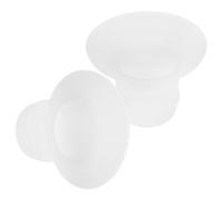 Générique Adaptateurs de Bride en Silicone Réglables 2pcs pour Pompe Manuelle, Diamètre Ajustable, Accessoires Lavables pour Collecte de Lait Maternel