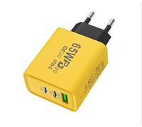 Générique Adaptateurs de chargeurs Rapides 65W Chargeur pour iPhone 16, Chargeur pour chargeur Apple, Adaptateur USB C (12W Max), Jaune