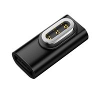 Générique Adaptateurs de magnétiques pour Lunettes, boîtier, Black | Connecteur de de Type C à 3 broches avec indicateurs, adaptateurs de magnétiques portables