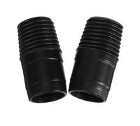 Générique Adaptateurs Filetée pour Manche à Balai 2pcs en Pp Noir, Connecteurs Universels pour Perches de Balai Mop, Usage Domestique et Professionnel
