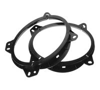Générique Adaptateurs pour Haut-parleurs Automobiles Noirs en Plastique, Anneaux de Montage Compatibles Plusieurs Modèles de Voitures, Lot de 1 Paire, Remplacement Direct pour Porte Avant
