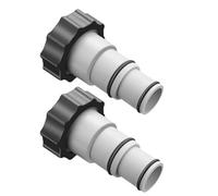 Générique Adaptateurs pour Pompes de Piscine 1,25 à 1,5 Type A Conversion Tuyau Filtration Piscine Kit 2 Pièces Étanches Accessoires Robustes pour Pompe Hors Sol Usage Jardin