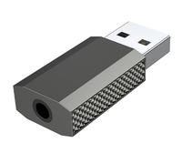 Générique Adaptateurs USB a TRRS Femelle 3, 5 mm Carte Son Externe Texture Plastique Convient écouteurs d ' Ordinateur Portable Plug and Play Adaptateurs Casque USB