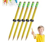 Générique ADHD Pencil, Threaded Fidget Pencil for ADHD & Anxiety, Fidget Pencils,Silent Sensory Tool Pen Perfect for School Office Home (5PCS)