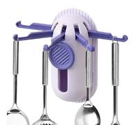 Générique Adhesive Hooks - ABS 5-Claw Telescopic Damage-Free Hanger | No Drilling Stick On Wall Hook for Towel, Coat, Key, Bag, Bathroom, Bedroom, and Office Door