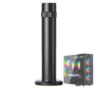 Générique Adjustable Aluminum GPU Brace Support - Graphics Card Sag Protector, Insulated Silicone Tip Anti Vibration Pillar, Shielded Magnetic Base Desktop Stand | for Custom PC