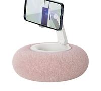 Générique Adjustable Bed Phone Tablet Holder - Snuggle Screen Phone Holder with Plush Pillows for Placing Your Tablets, Snacks, Remote Controls