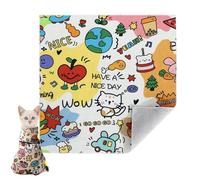Générique Adjustable Cat Grooming Bag, Strong Self-Adhesive Grooming Bag, Anti-Escape Calming Wrap Bag Safe Handling for Nail Clipping Ear Cleaning, Cat Grooming Bag for Bathing