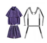 Générique Adjustable Child Mannequin Dress Form Wall Mount Hanger Rack with Invisible Arm, Poseable Clothing Display Stand for Photoshoots & Retail Store Showcase Props