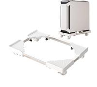 Générique Adjustable CPU Holder - Rolling Base for Electronics Organization | Telescopic Frame with Waterproof Coating & Mobile Storage for Office Desk, Laundry Area, Plant Stand and Travel Gear