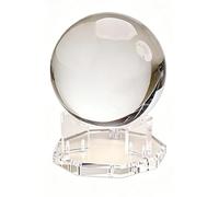 Générique Adjustable Crystal Sphere Display Stand,Stand Holder with Square Acrylic Base,for Geodes Rock Mineral Agate Fossil Coral Coin Home Living Room Bedroom Office