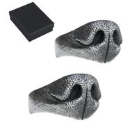 Générique Adjustable Dog Nose Ring,Cute Animal Themed Opening Statement Jewelry,Create Novelty Finger Ring for Women Men,Funny Fashion Personality Small Animal Rings with Gift Boxed (2)