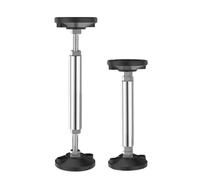Générique Adjustable Furniture Legs, Stainless Steel Support Poles, Under Cabinet Pole, 24-37,28-42,38-52cm Sturdy Design, 2-Pack, Ideal for Cabinets and Home Furniture