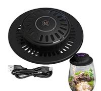 Générique Adjustable LED Grow Lamp - 3W Rotating Base Lighting System, Rechargeable Multifunctional Plant Light, Compact Indoor Garden Tool, Sleek Modern Design | For Desktop Bonsai & Aquatic Tanks