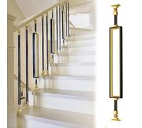 Générique Adjustable Metal Balusters for Staircase Railing - 2 Pcs Indoor Aluminum Alloy Spindles, Perfect for Stairway Columns, Durable & Stylish Support Posts