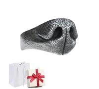 Générique Adjustable Open Dog Nose Shape Jewelry Ring,Cute Animal Themed Vintage Opening Rings,Handmade Unique Novelty Ring,Men and Women Abstract Art Accessories with Gift Boxed