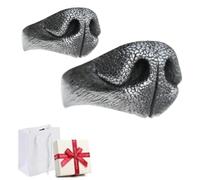 Générique Adjustable Open Dog Nose Shape Jewelry Ring,Cute Animal Themed Vintage Opening Rings,Handmade Unique Novelty Ring,Men and Women Abstract Art Accessories with Gift Boxed