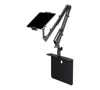 Générique Adjustable Phone Stand for Bed - Flexible Gooseneck Clamp Mount, Rotating Mobile Holder Arm, Desk Bed Frame Tablet Phone Stand Bracket for 4-12.9 inch Devices Bedside Viewing Use Comfort