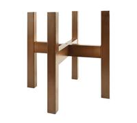 Générique Adjustable Plant Stand - Wooden Holder for Indoor Decor | Expandable Width Design with Modern Style, Floor Corner Patio Garden Balcony Accent for Home, Fits 8 to 12 Inch Wide Planter Pots