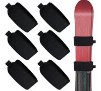 Générique Adjustable Skiing Accessory Straps - 6 Pack Cushioned Ski Holders, Anti-Scratch Protective Wraps, Easy Transport Carry Solution, Enhance Gear Longevity, Outdoor Sports Supply