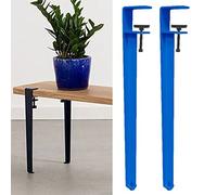 Générique Adjustable Table Legs, Removable Iron Metal Furniture Legs for Coffee Table, Bench, Console Table, Perforation-Free Design, 28 inch