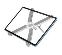 Générique Adjustable Tablet Stand, Portable Device Holder, 10 inches Foldable Mount with Rotating Base, Aluminum Tablet Stand, Desk Accessory with Easy Setup, Home Gear for Dorm School Travel