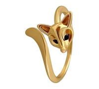 Générique Adjustable Women Rings, Fashion Open Jewelry Set, 0.78 Inch Cute Fox Design Rings with Elegant Metal Finish, Stylish Accessory Collection, Gift Jewelry Set for Women Use