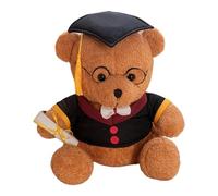 Générique Adorable Figurine en Peluche, Ours en Peluche - avec Chapeau de Remise de diplôme, Peluches pour, Filles, garçons, Maison, Chambre à Coucher, Salon, lit, canapé, étagère, Bureau