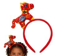 Générique Adorable Horse Headband, Plush Animal Accessory, Festival Wear for Celebration Fun, Comfortable Fabric Design, Party Costume Headpiece, Cosplay Prop for Stage and Family Events