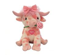 Générique Adorable Peluche Vache Rose des Highlands, Peluche Vache Rose, Peluche Douce, poupée en Peluche, Cadeau d'anniversaire pour la Saint-Valentin et pour Les garçons et Les Filles (A#)