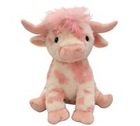 Générique Adorable Peluche Vache Rose des Highlands, Peluche Vache Rose, Peluche Douce, poupée en Peluche, Cadeau d'anniversaire pour la Saint-Valentin et pour Les garçons et Les Filles (C#)