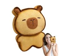 Générique Adorable Toast Capybara Plush Toy, Soft Stuffed Animal, Huggable Companion Doll for Kids and Adults, Cozy Home Decoration and Cuddly Bedtime Buddy, Friends, Children