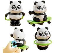Générique Adorable Wind-Up Panda Toys Set,Cartoon Animal Clockwork Toy Decor Ornament,Funny Cute Pandas Party Toy,for Home Display,Birthday Gift