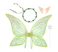 Générique Adult Fairy Wings, 25.2x16.93 inch Costume Set with Elastic Straps, Lightweight Princess Cosplay Accessory, Glitter Mesh Design for Halloween, Themed Parties, Weddings, Christmas