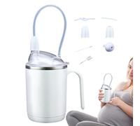 Générique Adult Sippy Cups, Spill Proof Drinkware, 4.33x2.95in Straw Drinking Cup, Handle Grip Design, Elderly Disabled Patient Use for Maternity, Hydration Aid, Water, Beverage Container