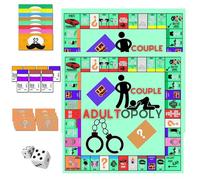 Générique Adultopoly Board Game, Couple Adult Opoly Conversation Cards, Couple Adult Opoly Board Game,Adultopoly Random Interactions Card Game for Feelings Heat Up (2Set)