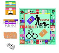 Générique Adultopoly Board Game, Couple Adult Opoly Conversation Cards, Couple Adult Opoly Board Game,Adultopoly Random Interactions Card Game for Feelings Heat Up (1Set)