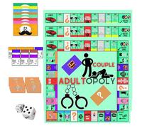 Générique Adultopoly Board Game, Couple Adult Opoly Conversation Cards, Couple Adult Opoly Board Game,Adultopoly Random Interactions Card Game for Feelings Heat Up (3Set)