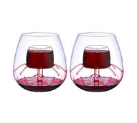 Générique Aerating Wine Glass - Fountain Glassware Set - Flat Bottom and Goblet Wine Glasses Decanter for Party, Home, Offices, Hotel