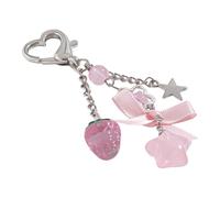 Générique Aesthetic Keychains, Stylish Key Ring, 3.74x0.67x0.31 Inches Trendy Accessories & Versatile Design, Aesthetics Pendant for Women, Girls, Backpack, Purse, Bag, Birthday, Christmas