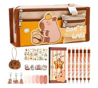 Générique Aesthetic Small Pouch - Compact Pencil Case, 22x15x3.5cm Pen Case for Students, Pencil Pouch with Zipper, Portable Stationery Bag, Bag Organizer for Boys Girls School Stationery Supplies