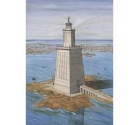Générique Affiche 70 x 100 cm du phare d'Alexandrie (Égypte) par Jean-Claude Golvin
