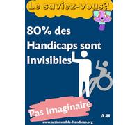 Générique Affiche A4 de Sensibilisation au Handicap Invisible, sans cadre Photo, art décoration
