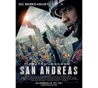Générique Affiche Cinéma Originale Grand Format - San Andreas (format 120 x 160 cm Pliée) Dwayne Johnson - Année 2015