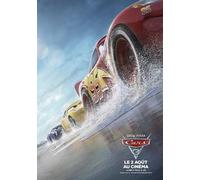Générique Affiche Cinéma Originale Petit Format - Cars 3 (format 40 x 53 cm pliée) Année 2017