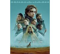 Générique Affiche Cinéma Originale Petit Format - Dune (format 40 x 53 cm Roulée) Timothée Chalamet - Denis Villeneuve - Année 2021