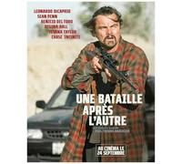 Générique Affiche Cinéma Originale Petit Format - Une Bataille Après L'autre (format 40 x 53 cm Roulée) Leonardo DiCaprio - Année 2025