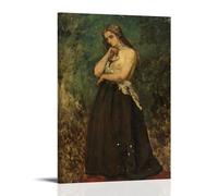 Générique Affiche D'art Réalisme Étude De Modèle Par Alfred Stevens - Décoration Murale Vintage De Portrait Féminin Tableaux Muraux Modernes Frame 16x24inch